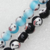  Millefiori Glass Beads, Round 6mm Sold per 16-Inch Strand