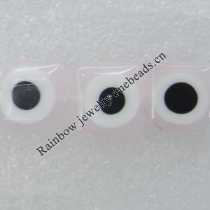 Millefiori Glass Beads,  Square 8mm Sold per 16-Inch Strand