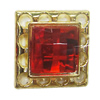 Jewelry findings, CCB plastic Pendant with Imitated Zircon, Square 24mm, Sold by Bag