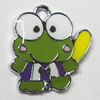 Zinc Alloy Enamel Pendant, 21x20mm Hole:2mm, Sold by Group