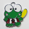 Zinc Alloy Enamel Pendant, 21x20mm Hole:2mm, Sold by Group