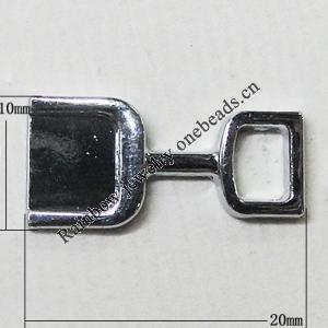 Zinc Alloy Pendant, 20x10mm Hole:2mm, Sold by Group