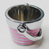 Zinc Alloy Enamel Pendant, 25x18mm Hole:2mm, Sold by Group