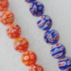  Millefiori Glass Beads, Round 4mm Sold per 16-Inch Strand