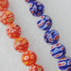  Millefiori Glass Beads, Round 14mm Sold per 16-Inch Strand