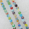  Millefiori Glass Beads Mix color, Round 8mm Sold per 16-Inch Strand