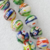  Millefiori Glass Beads, Round 10mm Sold per 16-Inch Strand