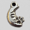 Pendant, Lead-free Zinc Alloy Jewelry Findings, 14x9mm Hole:1mm, Sold by Bag