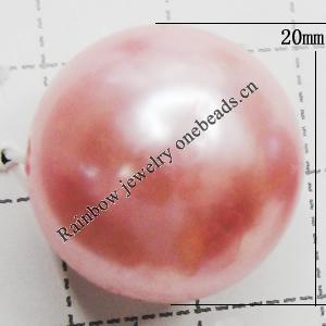 Imitation Pearl Acrylic beads,jewelry finding beads, Round 20mm, Sold by Bag