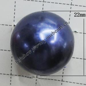 Imitation Pearl Acrylic beads,jewelry finding beads, Round 22mm, Sold by Bag