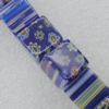  Millefiori Glass Beads, Cube 10mm Sold per 16-Inch Strand
