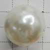 Imitation Pearl Acrylic beads,jewelry finding beads, Round 24mm, Sold by Bag