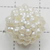 Imitation Pearl Acrylic beads,jewelry finding beads, 15mm Hole:2mm, Sold by Bag
