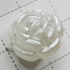 Imitation Pearl Acrylic beads,jewelry finding beads, Flower 16mm Hole:1.5mm, Sold by Bag