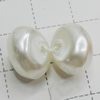 Imitation Pearl Acrylic beads,jewelry finding beads, Rondelle 13x11mm Hole:2mm, Sold by Bag