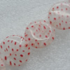  Millefiori Glass Beads, Flat Round 8mm Sold per 16-Inch Strand
