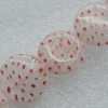  Millefiori Glass Beads, Flat Round 10mm Sold per 16-Inch Strand