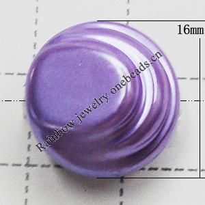 Imitation Pearl Acrylic beads,jewelry finding beads, 16mm Hole:1.5mm, Sold by Bag