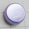 Imitation Pearl Acrylic beads,jewelry finding beads, Flat Round 14mm Hole:2mm, Sold by Bag