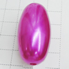 Imitation Pearl Acrylic beads,jewelry finding beads, Oval 40x21mm Hole:3.5mm, Sold by Bag