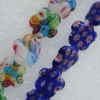  Millefiori Glass Beads, Flower 10mm Sold per 16-Inch Strand
