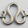 Connectors, Lead-free Zinc Alloy Jewelry Findings, 16x15mm, Sold by Bag