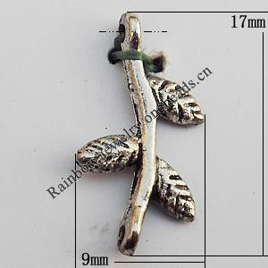 Connectors, Lead-free Zinc Alloy Jewelry Findings, 9x17mm Hole:1mm, Sold by Bag