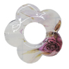 Watermark Acrylic Beads, Flower 32mm Hole:2mm, Sold by Bag 