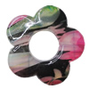 Watermark Acrylic Beads, Flower 32mm Hole:2mm, Sold by Bag 