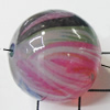 Watermark Acrylic Beads, Round 20mm Hole:2mm, Sold by Bag 