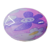 Watermark Acrylic Beads, Flat Oval 33x26mm Hole:2mm, Sold by Bag 