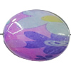 Watermark Acrylic Beads, Flat Oval 33x26mm Hole:2mm, Sold by Bag 