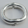 Bead Zinc Alloy Jewelry Findings Lead-free, 15x13mm, Hole:1mm Sold by Bag