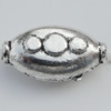 Bead Zinc Alloy Jewelry Findings Lead-free, Faceted Nugget 12x7mm, Hole:1mm Sold by Bag