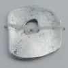 Pendant Zinc Alloy Jewelry Findings Lead-free, 10x17mm Hole:3.5mm Sold by Bag