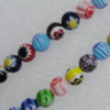  Millefiori Glass Beads Mix color, Round 12mm Sold per 16-Inch Strand