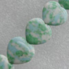  Turquoise Beads,  Heart 18mm Sold per 15-Inch Strand