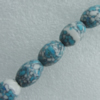  Turquoise Beads,  Oval 12mm Sold per 16-Inch Strand