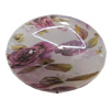 Watermark Acrylic Beads, Flat Oval 33x26mm Hole:2mm, Sold by Bag