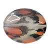 Watermark Acrylic Beads, Flat Oval 33x26mm Hole:2mm, Sold by Bag