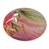 Watermark Acrylic Beads, Flat Oval 33x26mm Hole:2mm, Sold by Bag