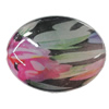 Watermark Acrylic Beads, Flat Oval 33x26mm Hole:2mm, Sold by Bag