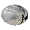 Watermark Acrylic Beads, Flat Oval 33x26mm Hole:2mm, Sold by Bag