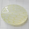 Watermark Acrylic Beads, Flat Oval 33x26mm Hole:2mm, Sold by Bag