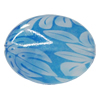 Watermark Acrylic Beads, Flat Oval 33x26mm Hole:2mm, Sold by Bag