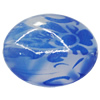 Watermark Acrylic Beads, Flat Oval 33x26mm Hole:2mm, Sold by Bag