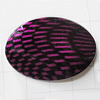 Imitate Animal skins Acrylic Beads, Flat Oval 34x25mm Hole:2mm, Sold by Bag