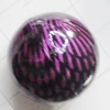 Imitate Animal skins Acrylic Beads, Round 22mm Hole:2mm, Sold by Bag