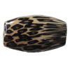 Imitate Animal skins Acrylic Beads, 37x17mm Hole:2mm, Sold by Bag