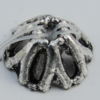 Bead Caps Zinc Alloy Jewelry Findings Lead-free, 11mm, Hole:2mm Sold by Bag